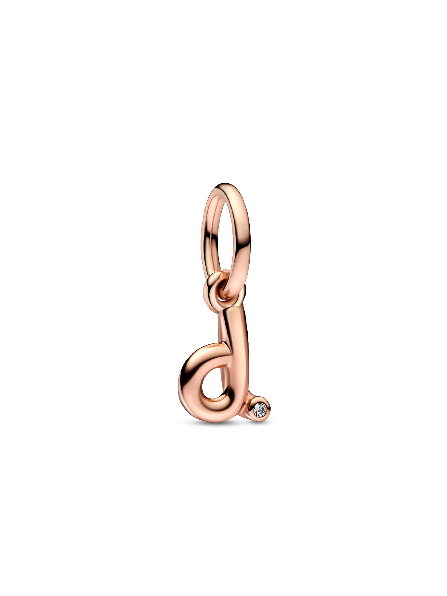 Letter d Script Alphabet Dangle Charm
