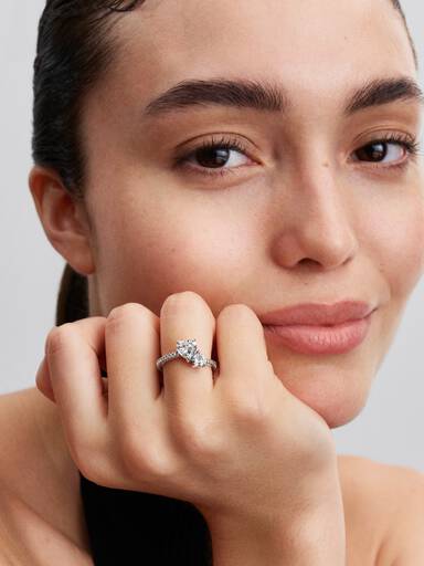 Double Heart Sparkling Ring