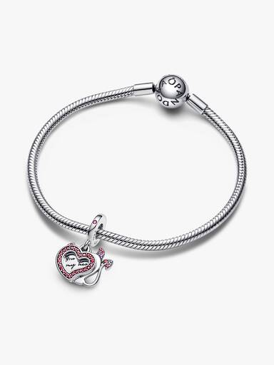 Devil Heart Double Dangle Charm