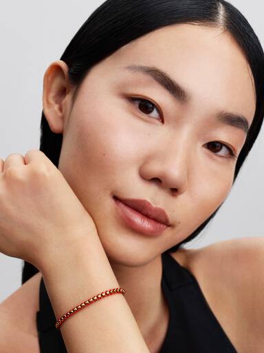 Red Cord Box Chain Bracelet