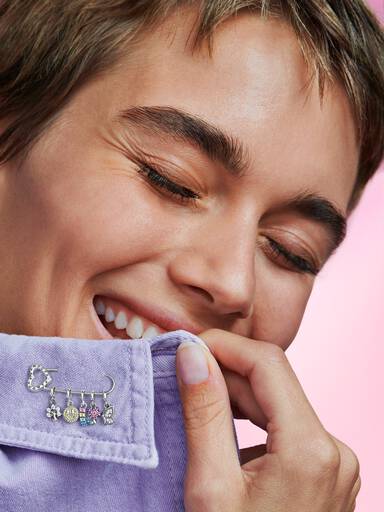 Pandora ME Safety Pin Brooch