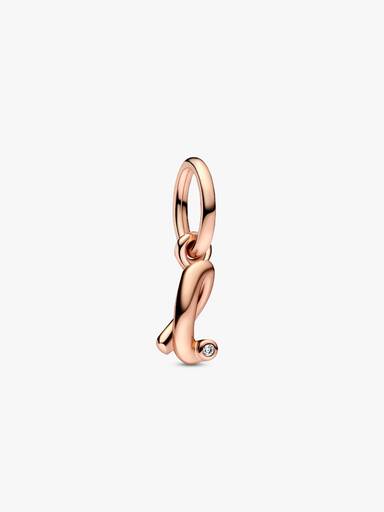 Letter l Script Alphabet Dangle Charm