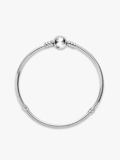 Disney Mickey silver bracelet with clear cubic zirconia