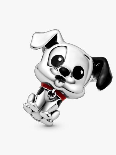 Disney Patch sterling silver charm with black and red enamel