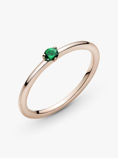 Green Solitaire Ring