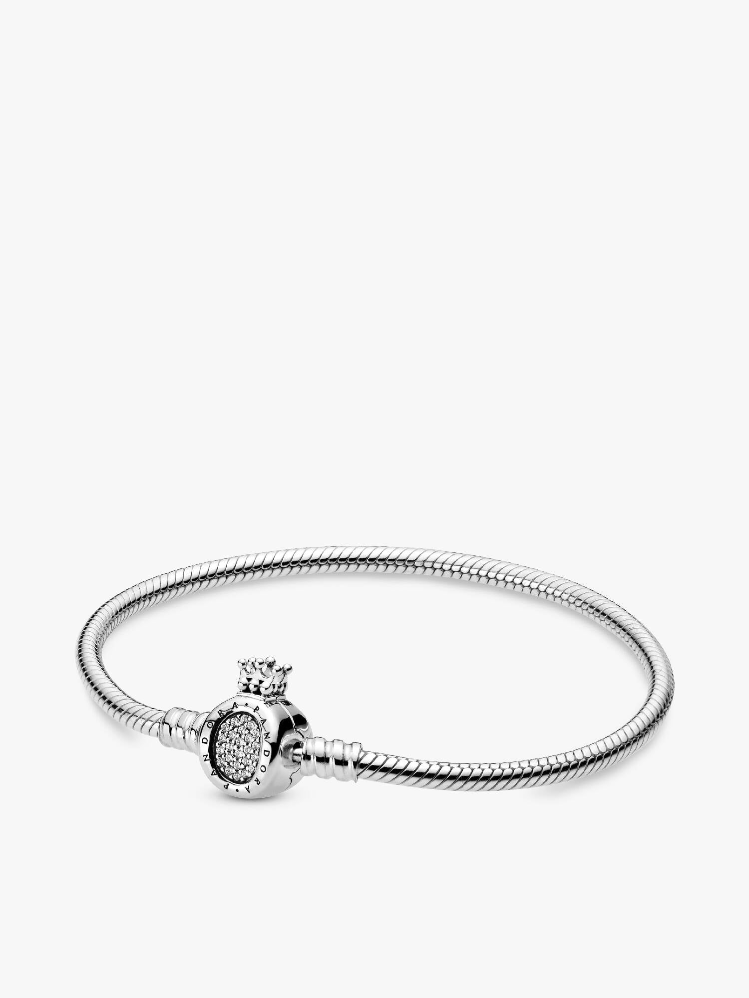 Pandora Moments Crown O & Snake Chain Bracelet