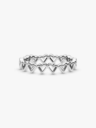 Freehand Hearts Ring