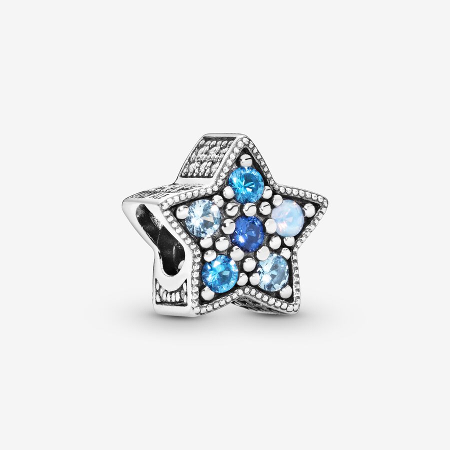 Bright Blue Star Charm image number 0