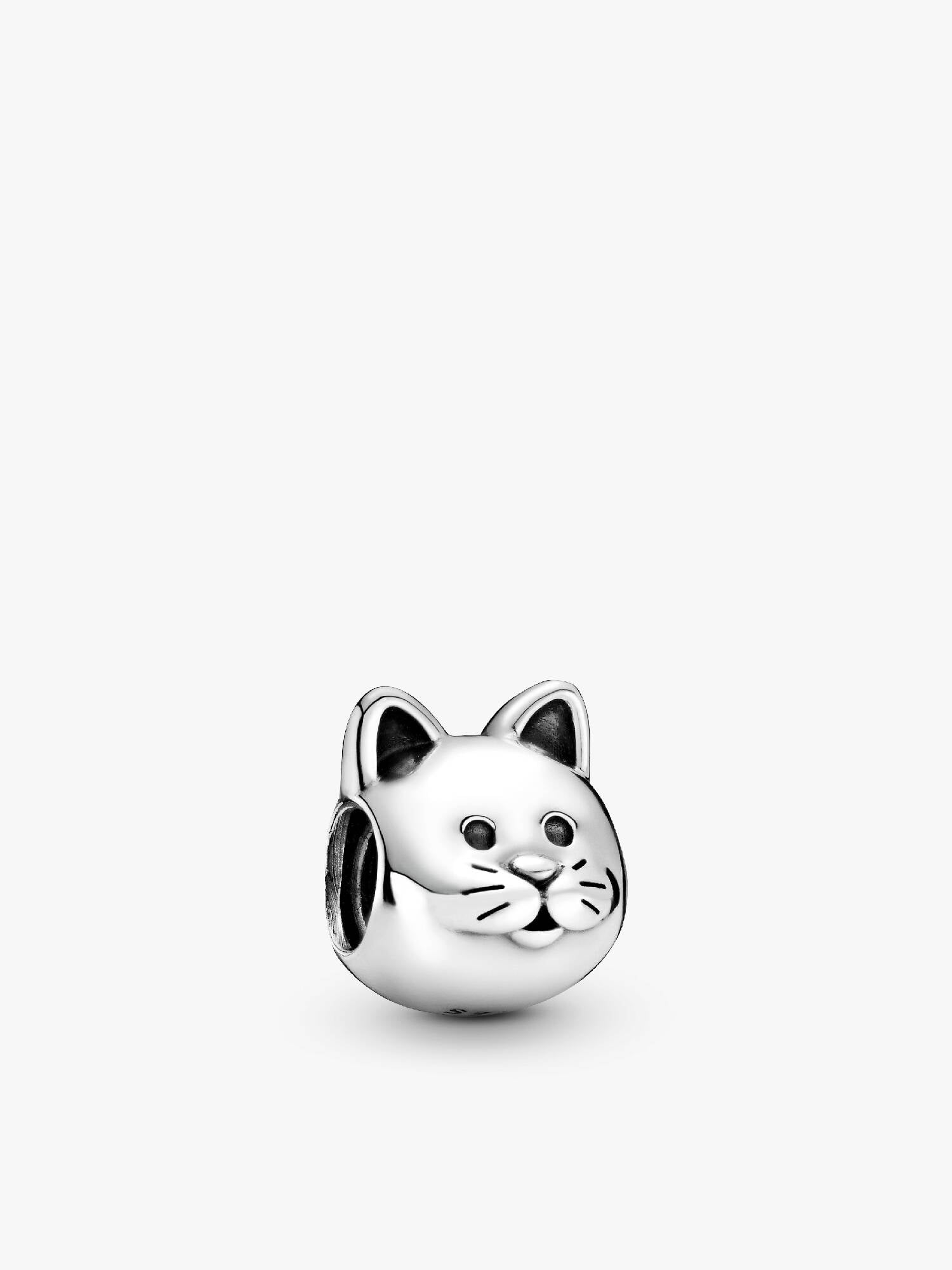Cat silver charm