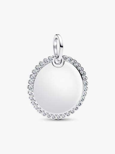 Engravable Round Tag Pendant
