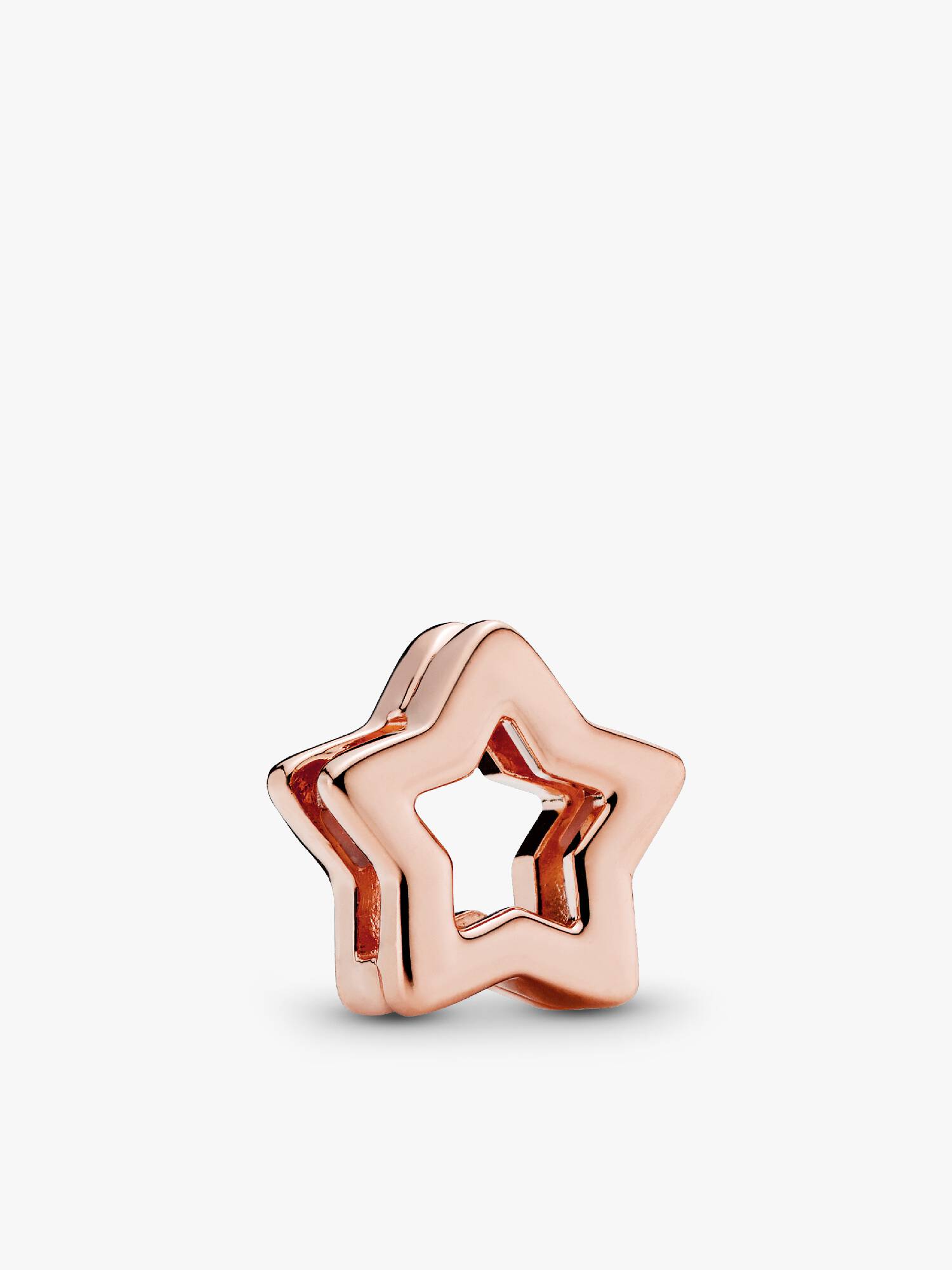 PANDORA Reflexions star clip charm in PANDORA Rose