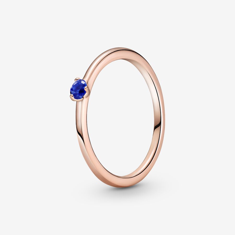 Stellar Blue Solitaire Ring image number 0