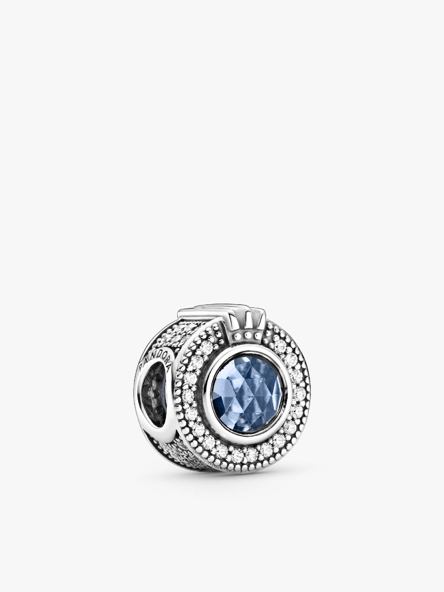 Sparkling Blue Crown O charm
