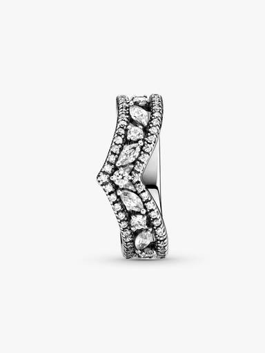 Sparkling Marquise Double Wishbone Ring