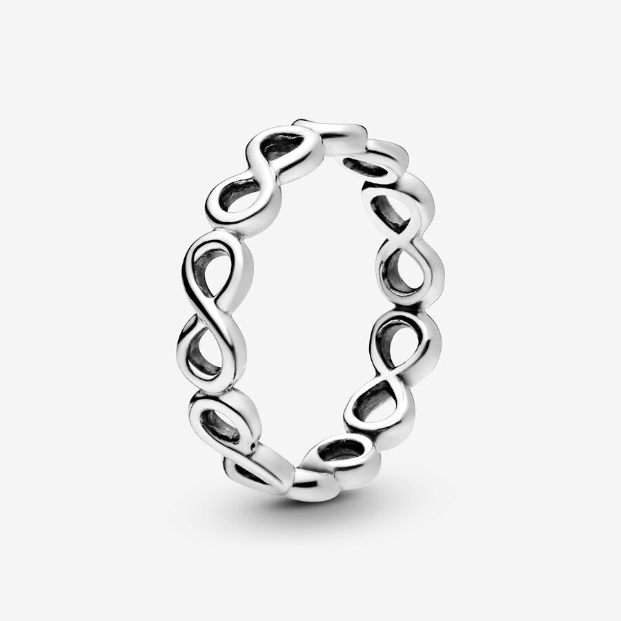 Infinity silver ring image number 0