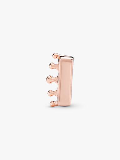 PANDORA Reflexions crown clip charm in PANDORA Rose