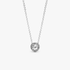 Silver necklace with clear cubic zirconia Silver necklace with clear cubic zirconia