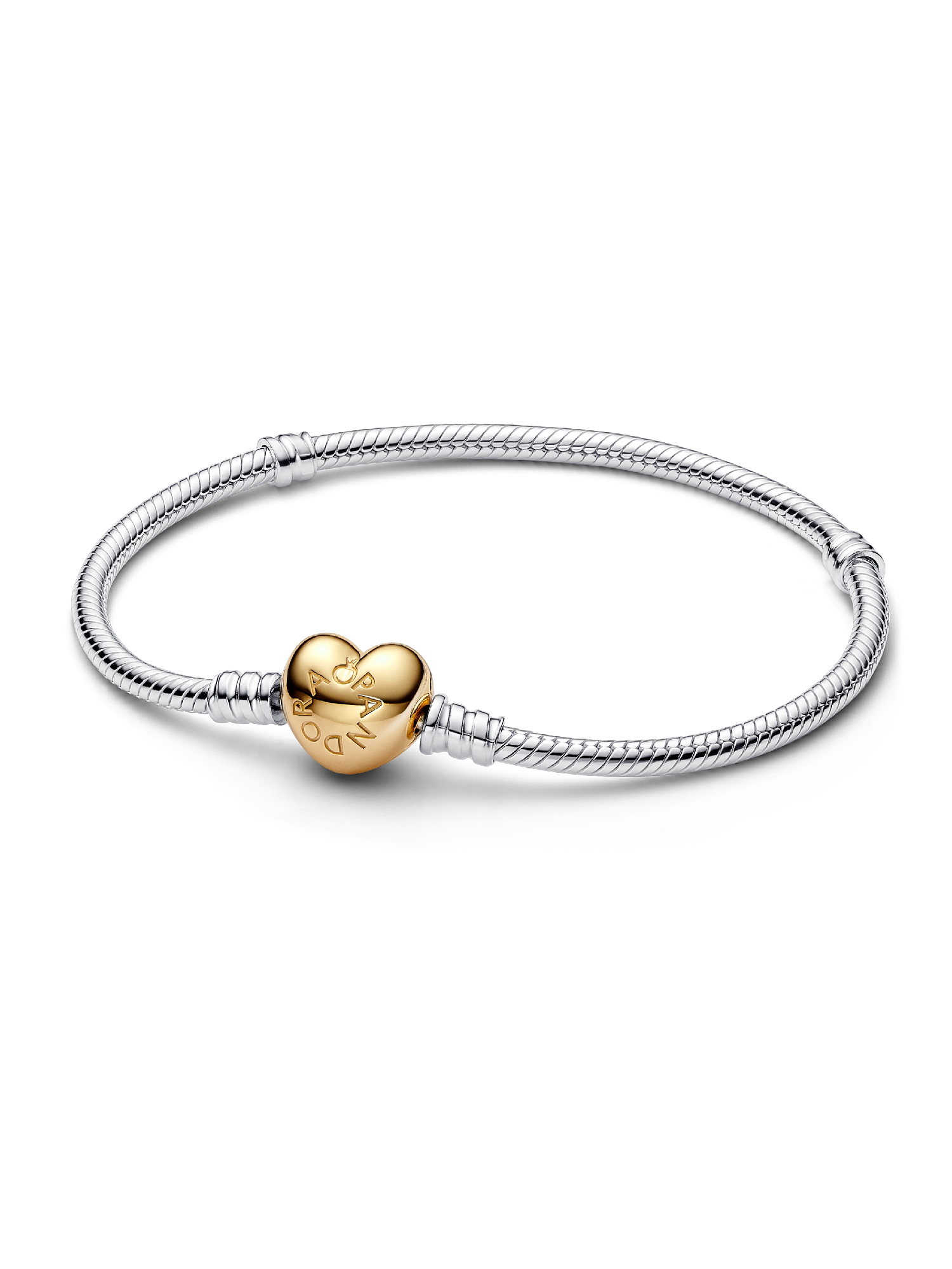 Heart Clasp Snake Chain Bracelet