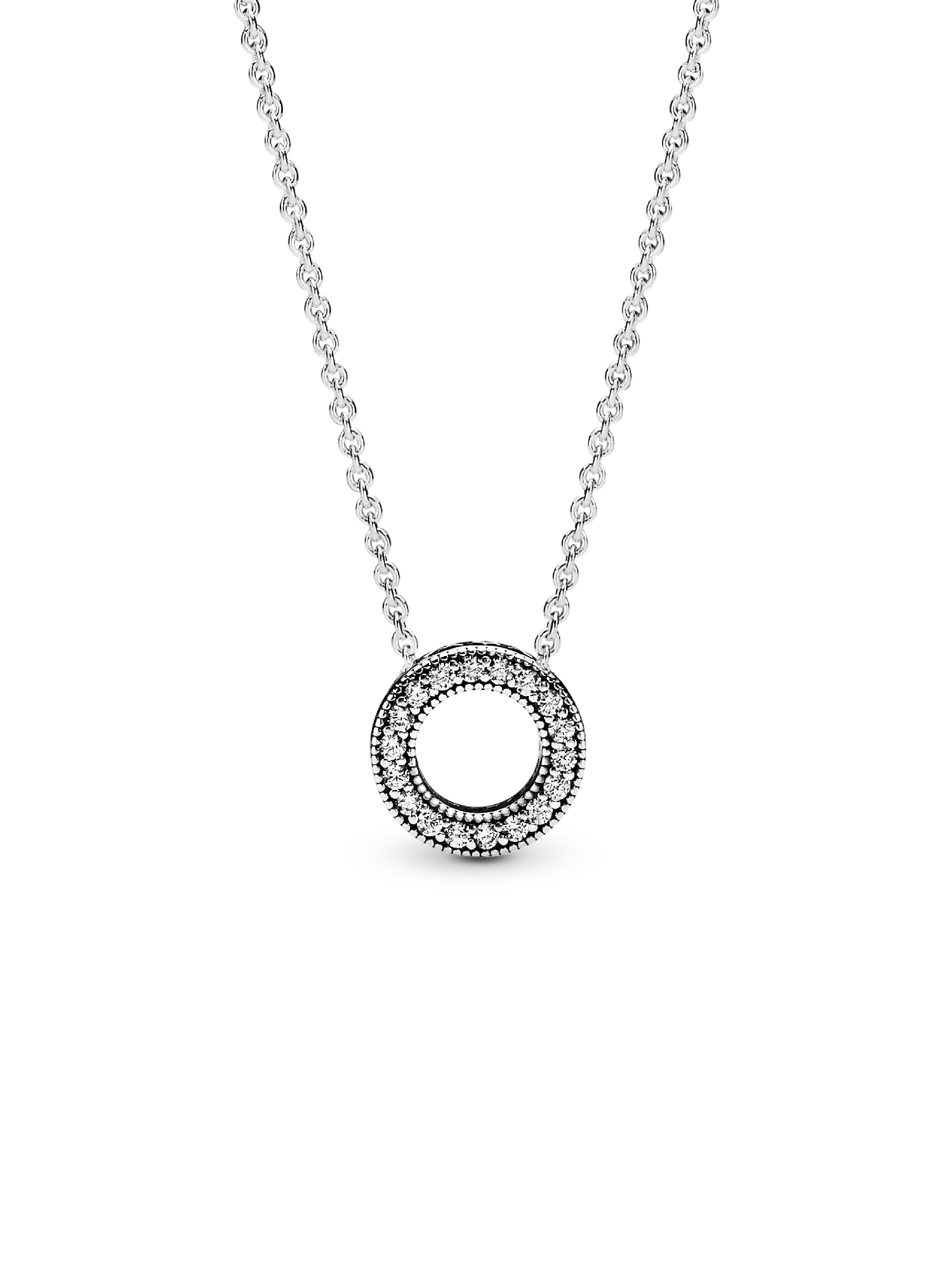 Pavé Circle Collier Necklace