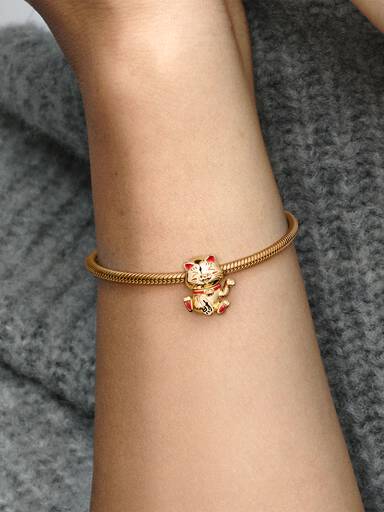 Cute Fortune Cat Charm