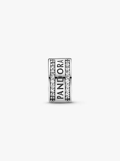 Pandora Logo Clip Charm