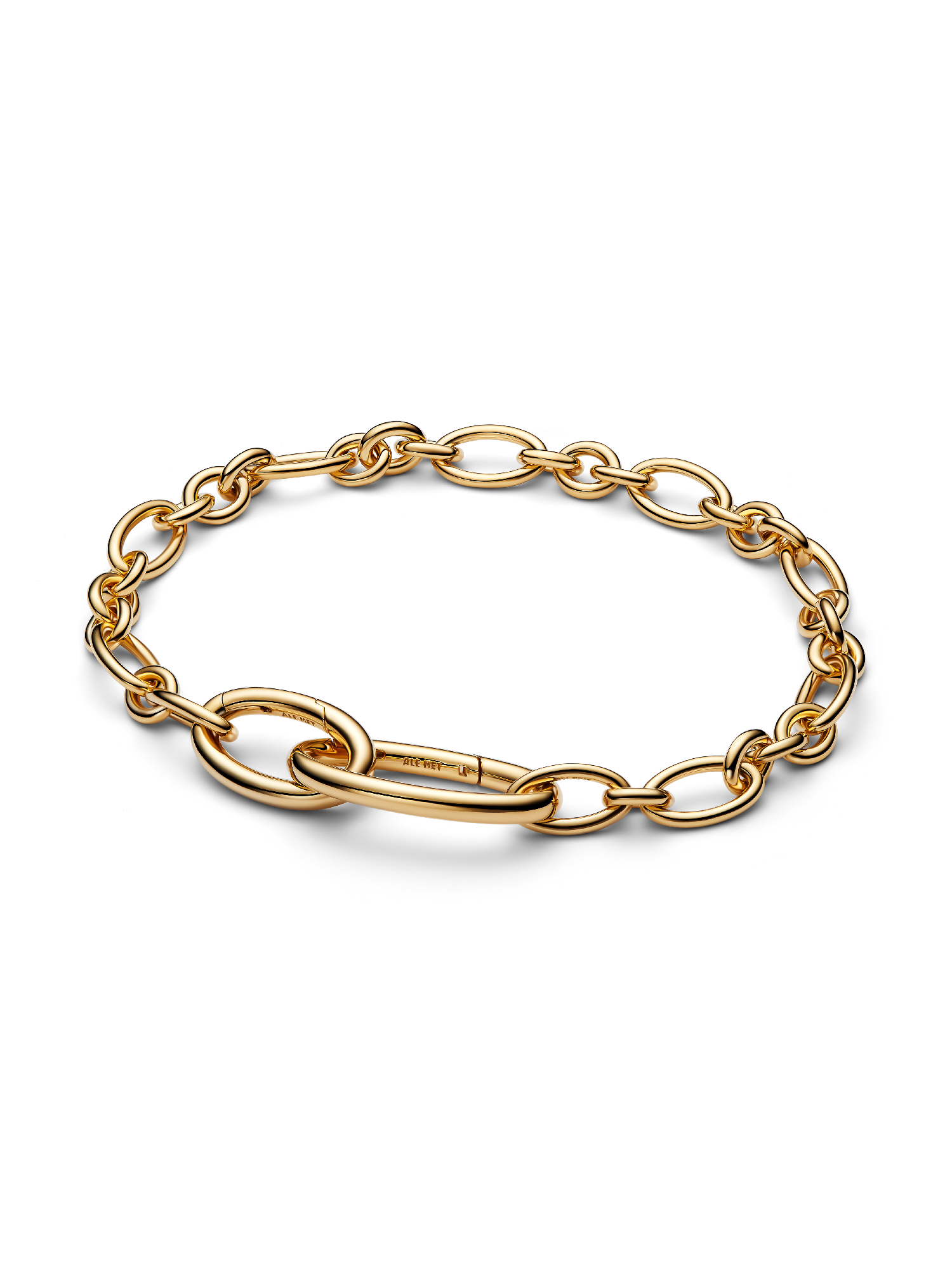 Openable Oval Link Chain Bracelet 