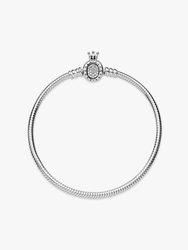 Pandora Moments Crown O & Snake Chain Bracelet