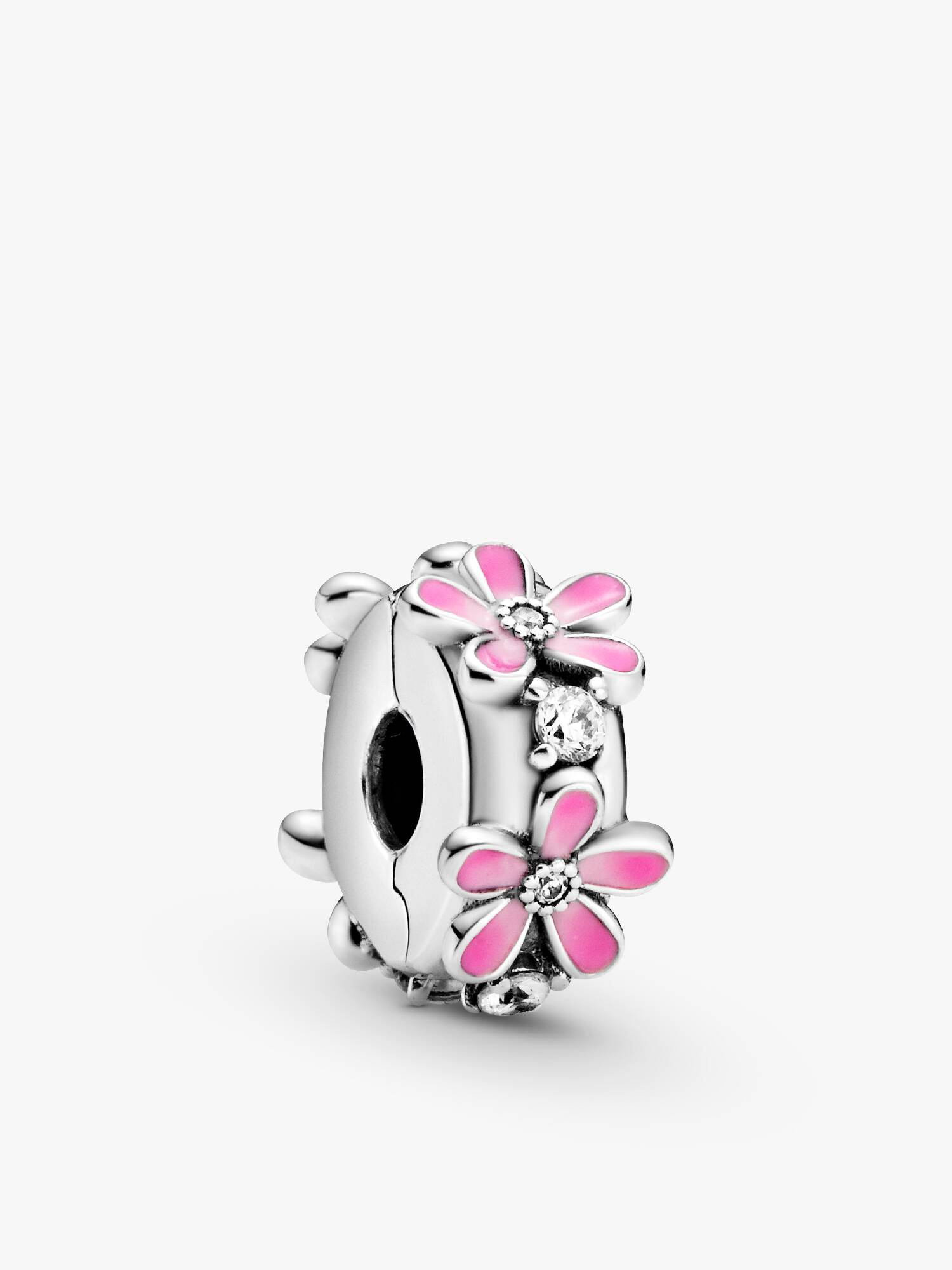 Pink Daisy Flower Clip Charm
