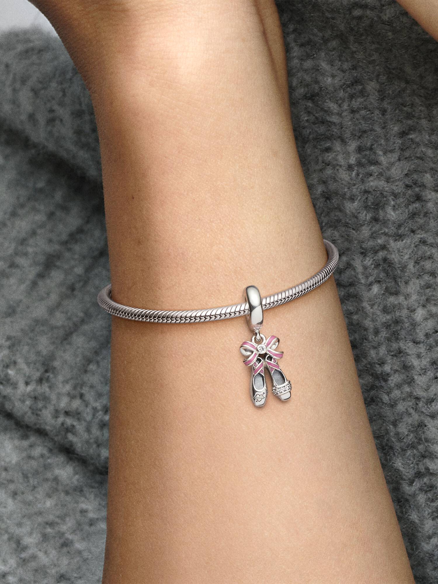Punk Ballerina Shoes Dangle Charm