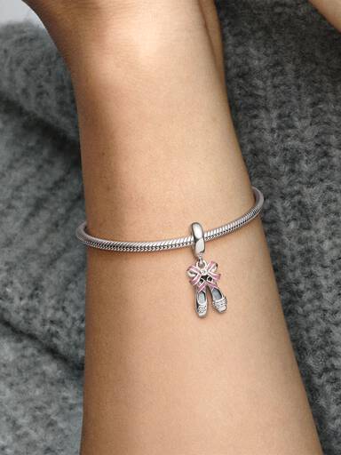 Punk Ballerina Shoes Dangle Charm