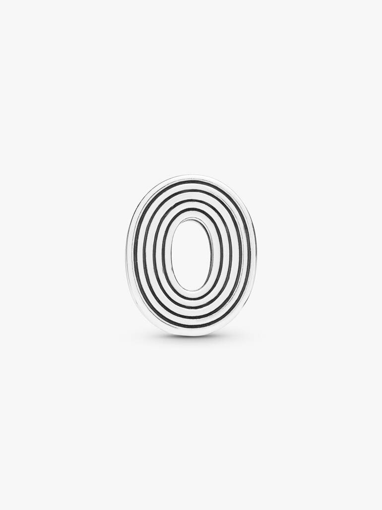 Pandora Reflexions letter O silver clip charm