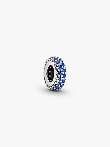 Blue Sparkle Spacer Charm