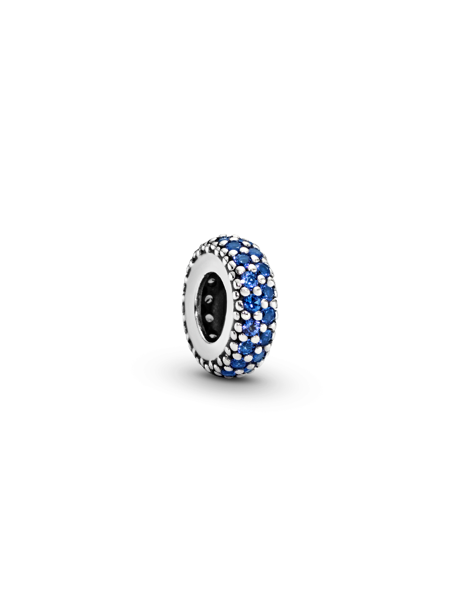 Blue Sparkle Spacer Charm