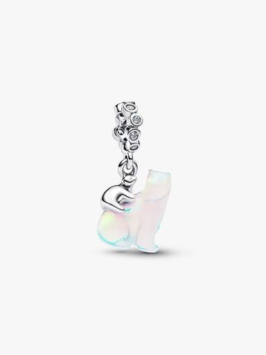 Polar Bear Mother & Cub Dangle Charm