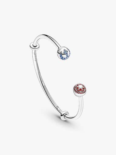 Pandora Moments Star Wars™ Light & Dark Side Logo Open Bangle