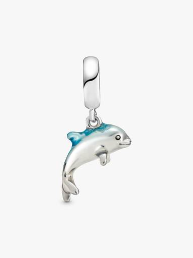 Shimmering Dolphin Dangle Charm