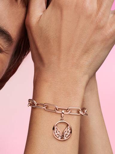 Pandora ME Burning Wings Medallion Charm