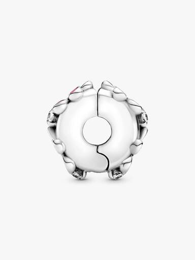 Pink Daisy Flower Clip Charm