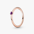 Purple Solitaire Ring Purple Solitaire Ring
