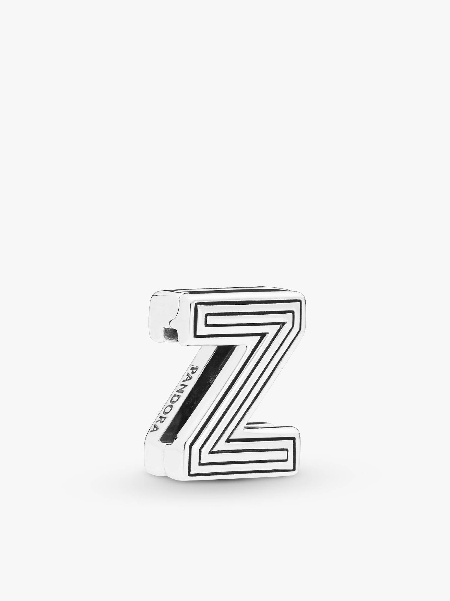 Pandora Reflexions letter Z silver clip charm