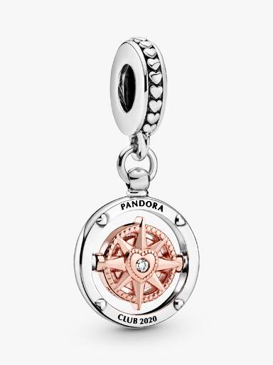 Pandora Club 2020 Compass Dangle Charm