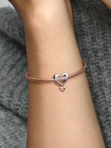 Love You Family Heart Charm