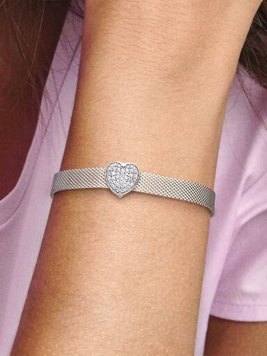 Pavé Heart Clip Charm