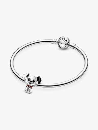 Disney Patch sterling silver charm with black and red enamel