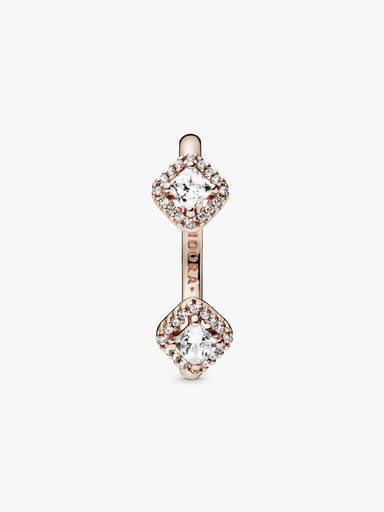 Square Sparkle Open Ring
