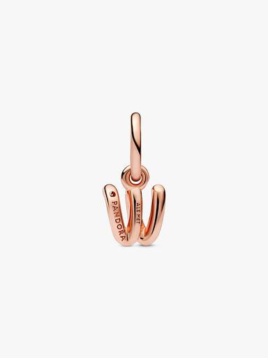 Letter w Script Alphabet Dangle Charm