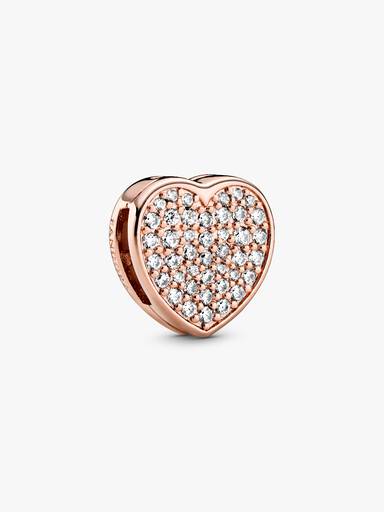 Pavé Heart Clip Charm