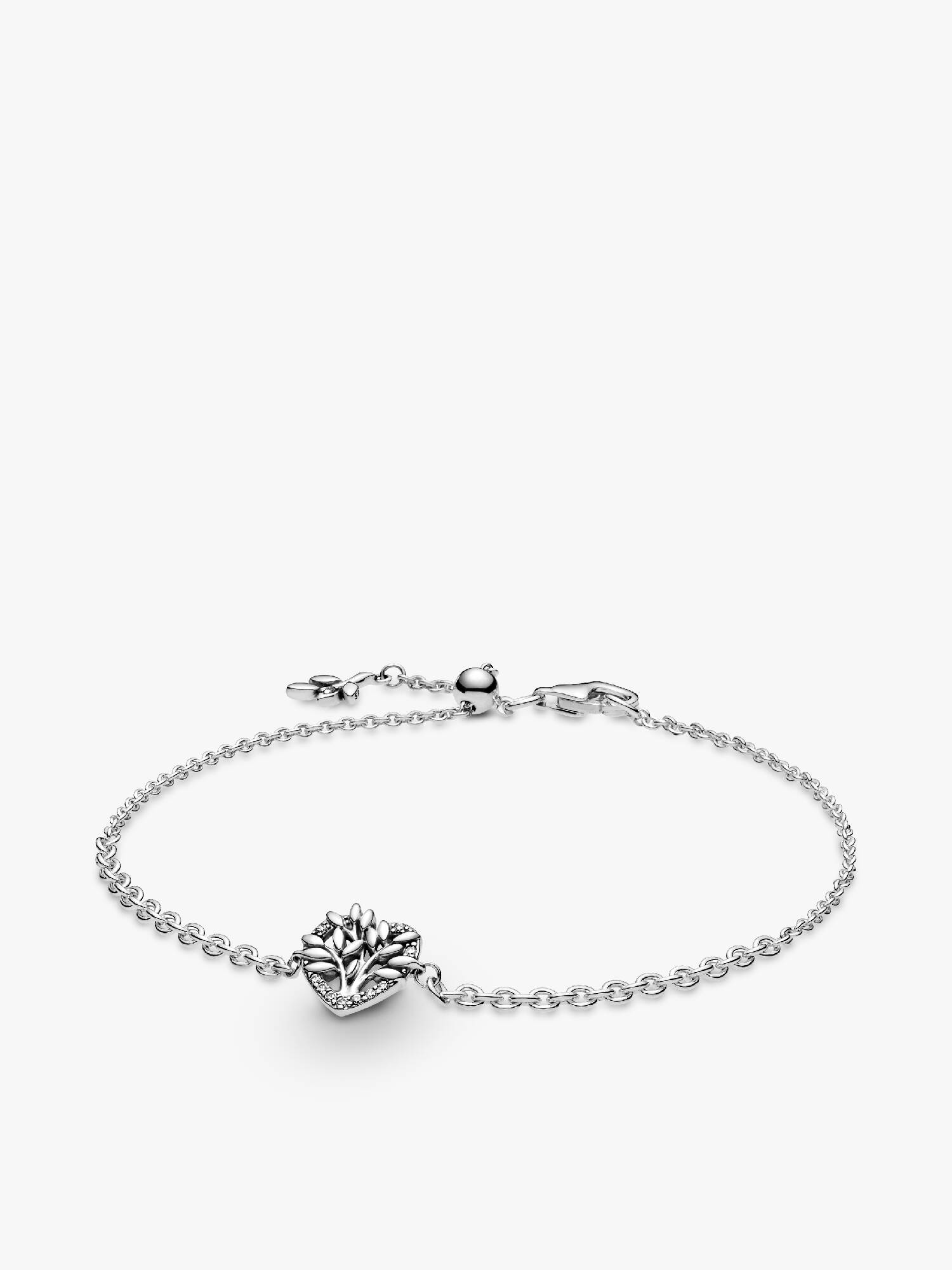 Heart Family Tree Chain Bracelet