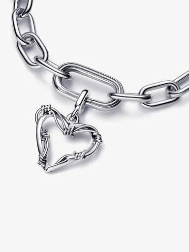 Pandora ME Wire Heart Medallion Charm