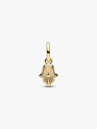 Green Hamsa Hand Mini Dangle Charm